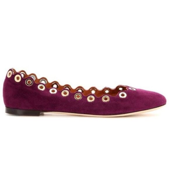 Chloe Suede Flats - Picture 1 of 7